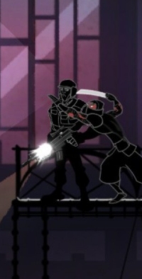 Yes, there whole thing is being hard to see, but that's the point.  They're ninja.