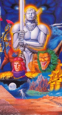 Bonus points for the soulful gaze of the blue monster there.